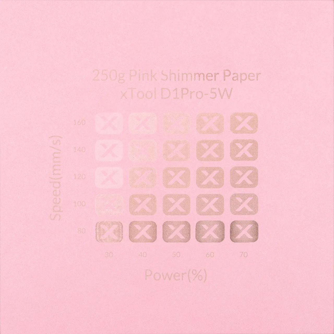 Pink Shimmer Paper-7oz(250g) test grid