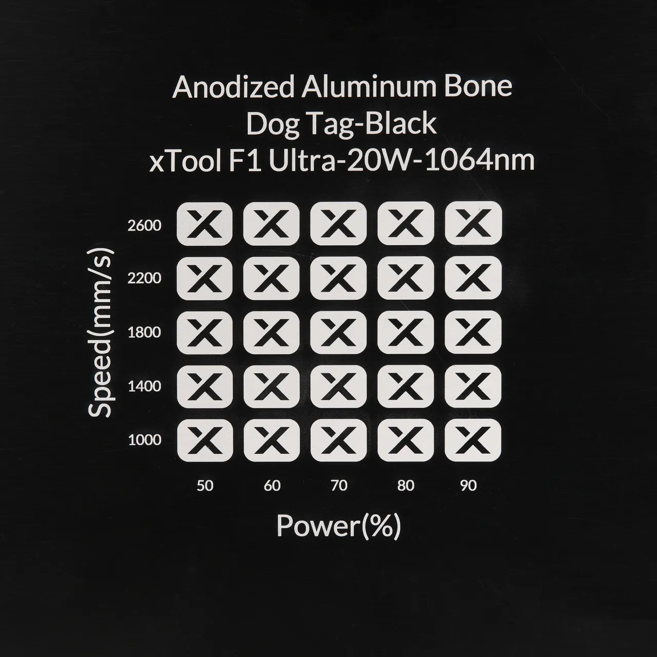 Black Business Card Holder test grid
