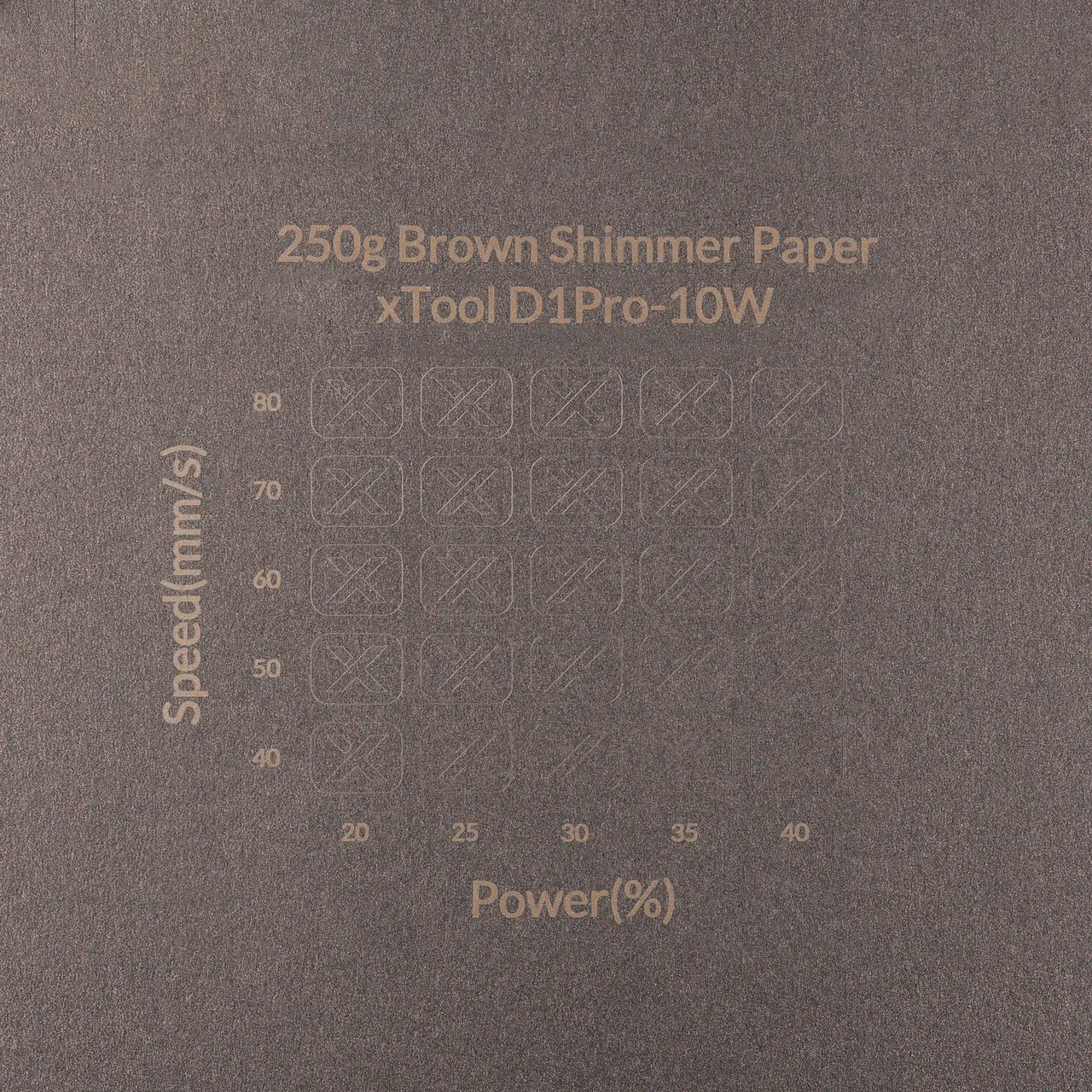 Brown Shimmer Paper-7oz(250g) test grid