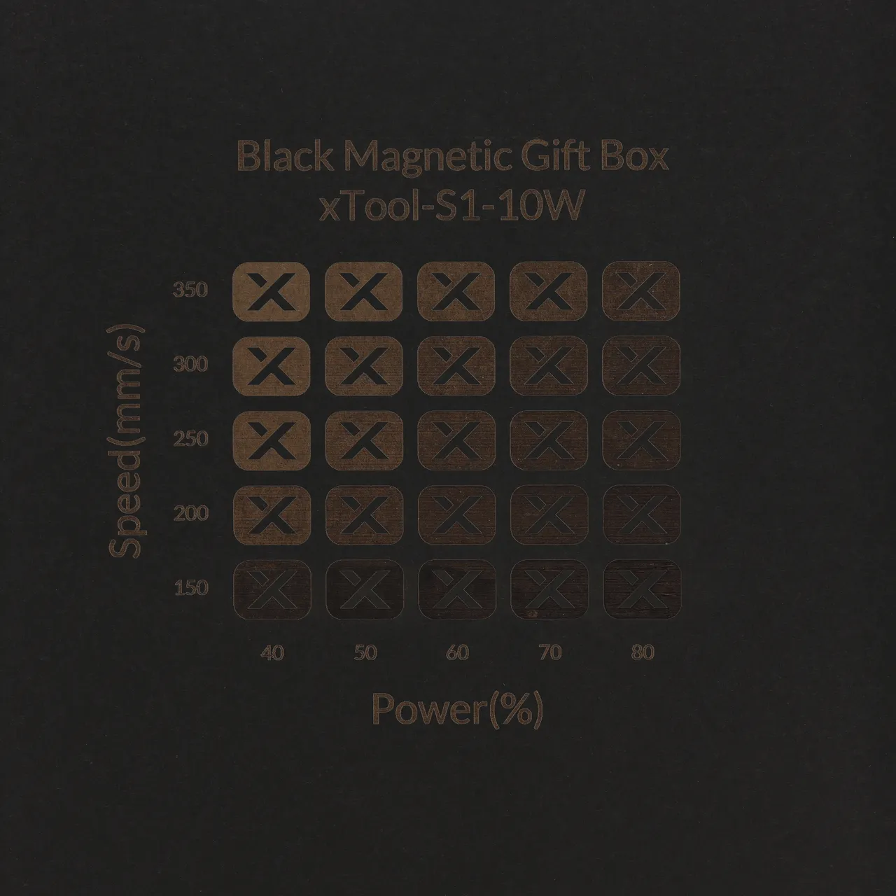 Grey Cardstock Mounted Black Kraft Paper-4.4oz(150g) test grid