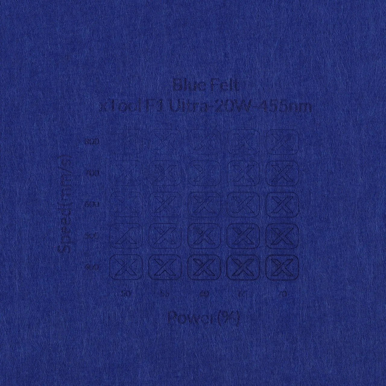 1/8"(3mm) Blue Felt test grid