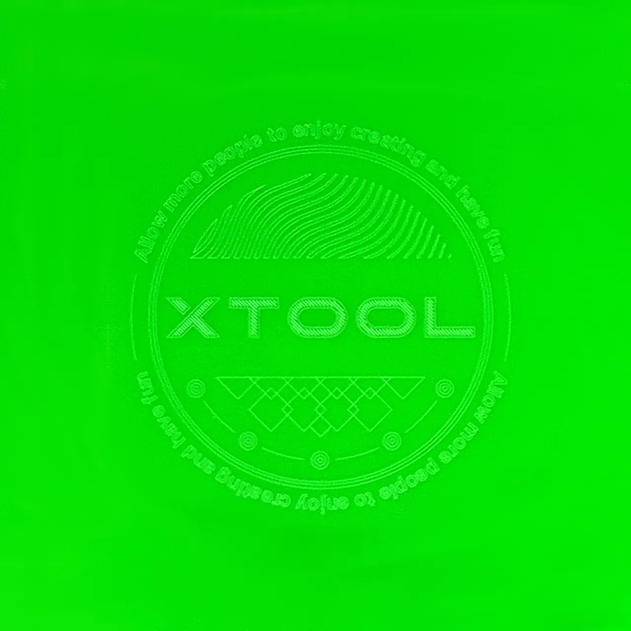 1/8"(3mm) Grass Green Acrylic test grid