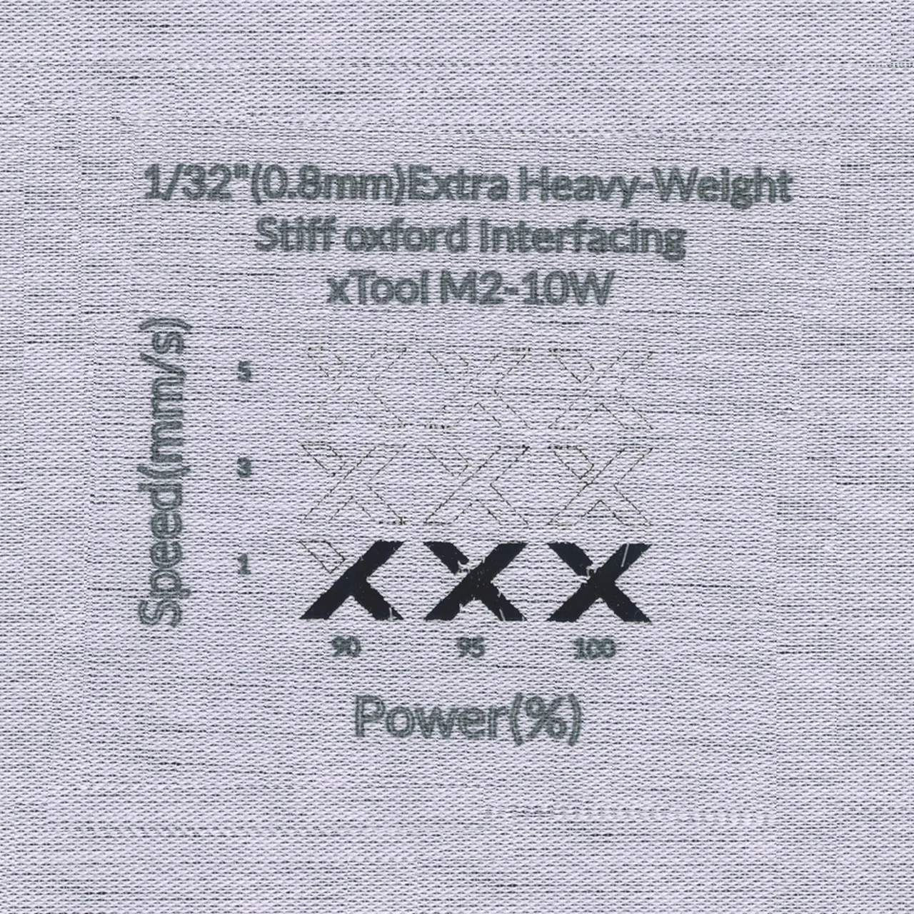 1/32"(0.8mm)Extra Heavy-Weight Stiff oxford Interfacing