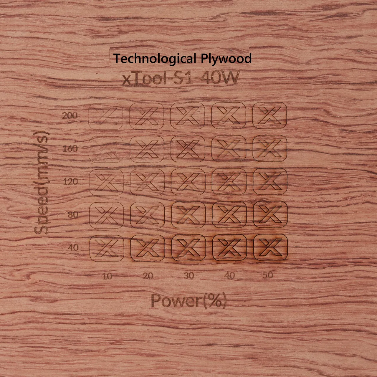 1/8"(3mm) Technological Plywood test grid