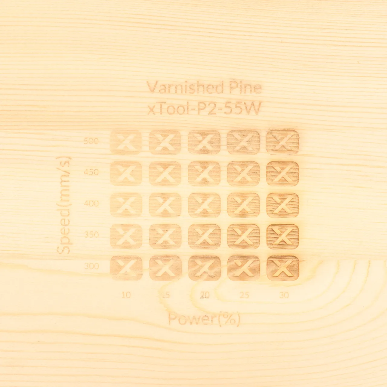 Varnished Pine test grid
