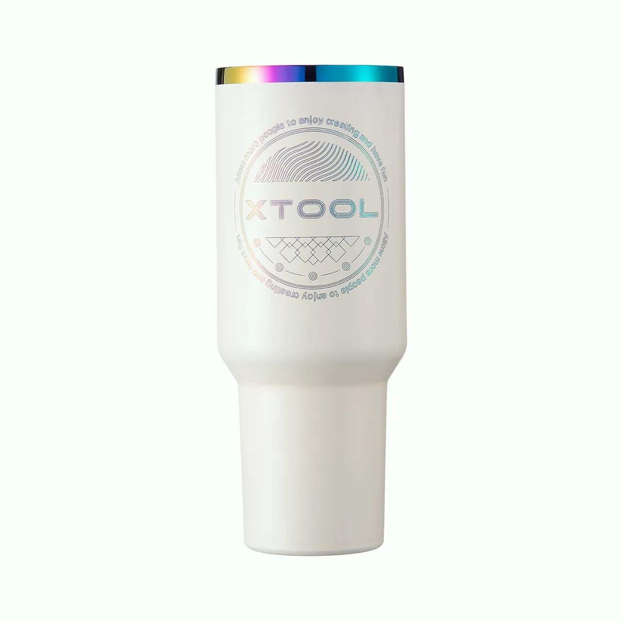 12oz(355ml) White to Iridescent Slim Can Cooler test grid