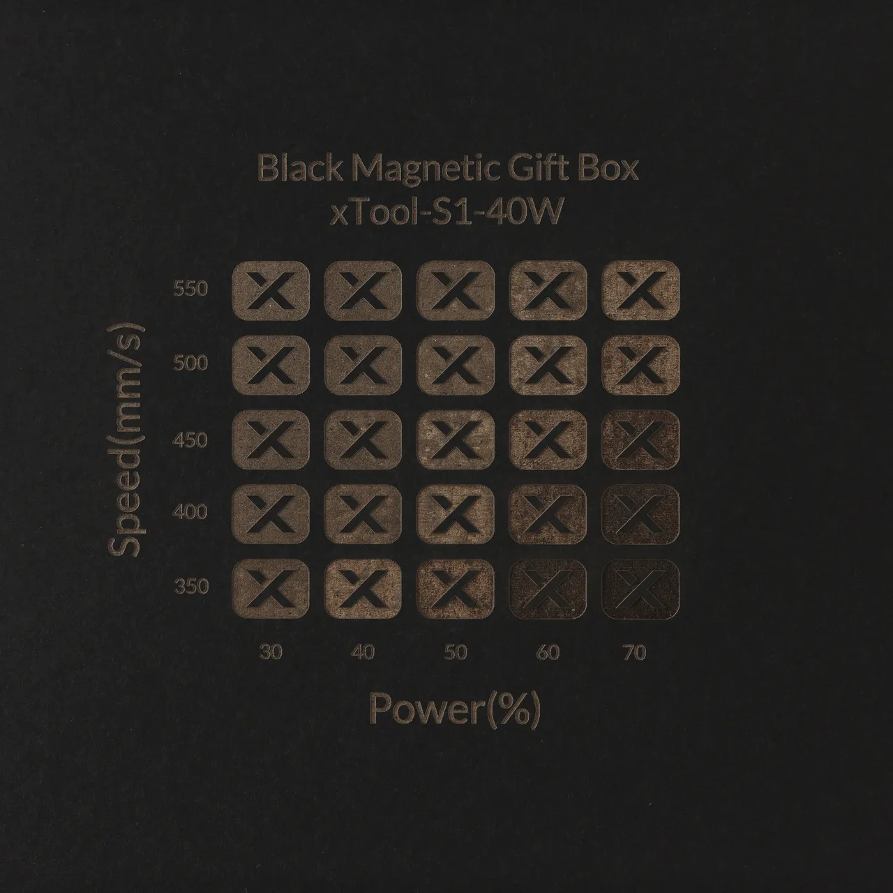Grey Cardstock Mounted Black Kraft Paper-4.4oz(150g) test grid