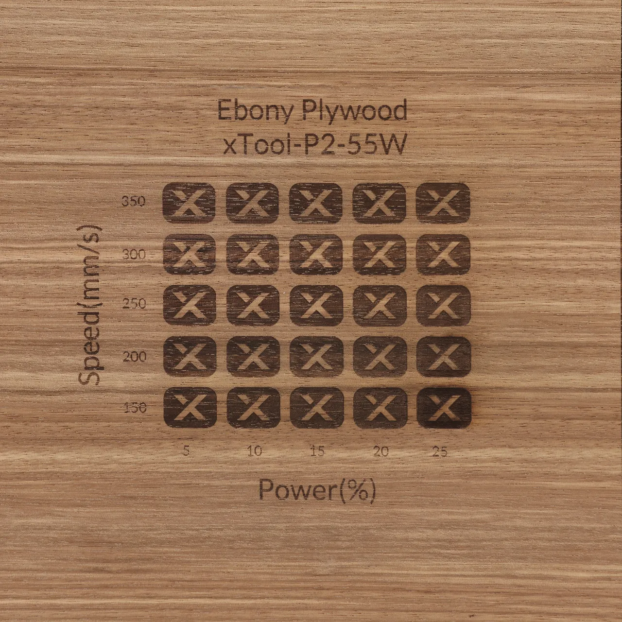 1/8"(3mm) Ebony Plywood test grid