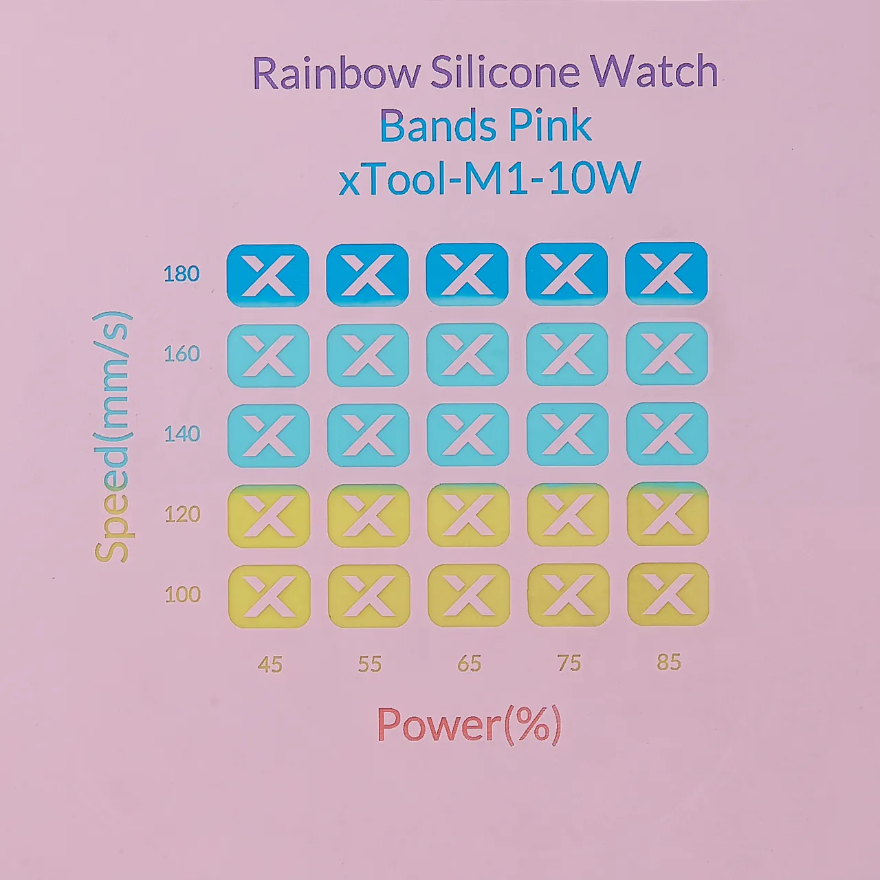 Rainbow Silicone Magnetic Phone Case Pink test grid