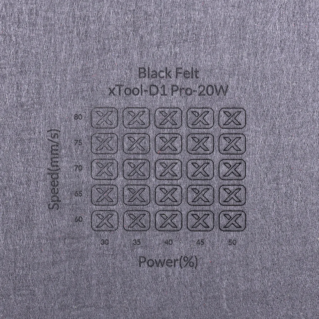 1/8"(3mm) Black Felt test grid