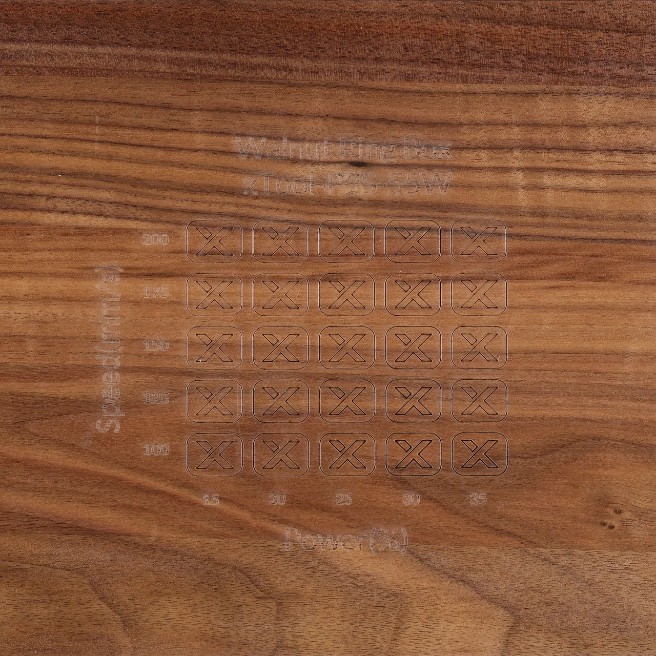 Walnut Wooden Business Card Holder test grid