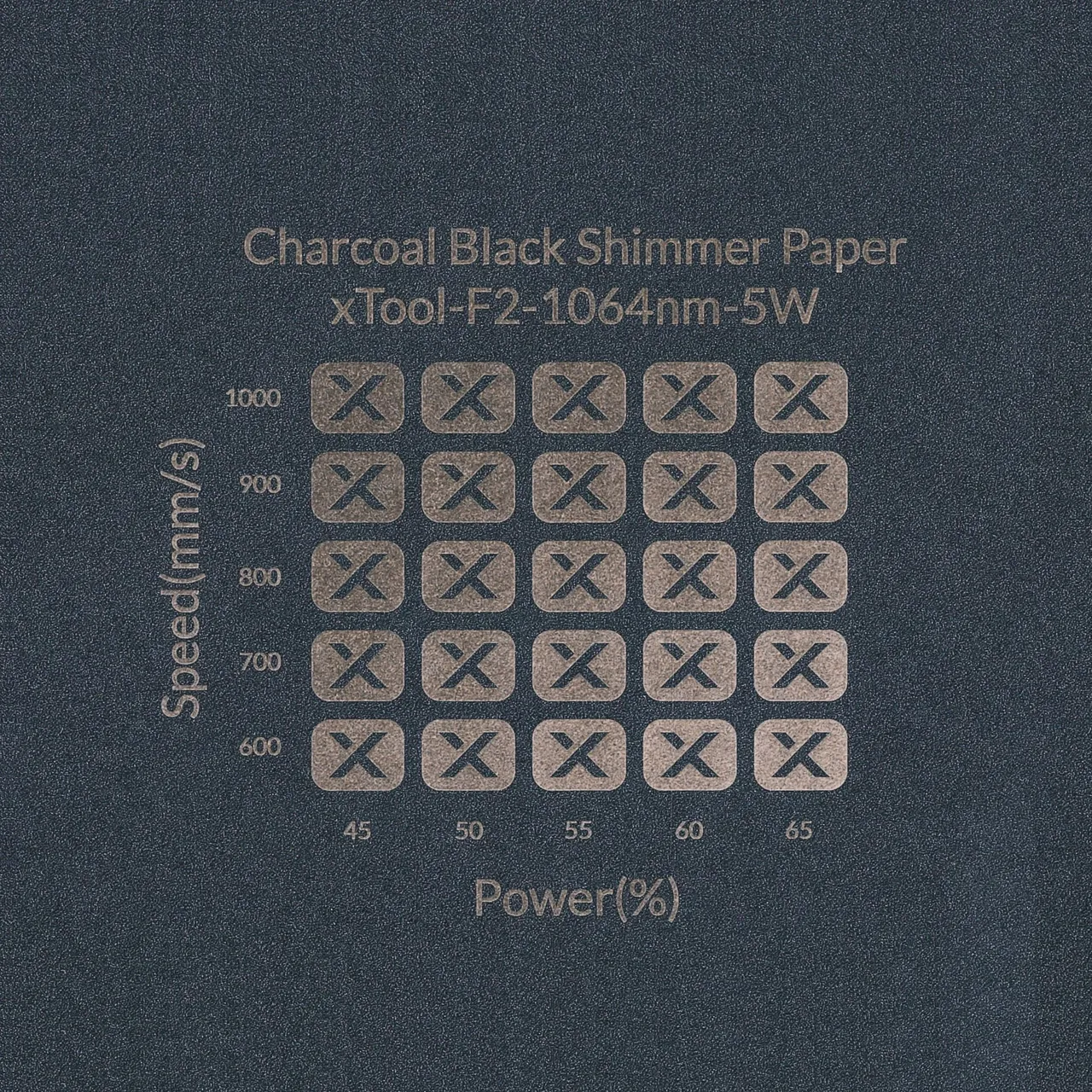 Charcoal Black Shimmer Paper-7oz(250g) test grid