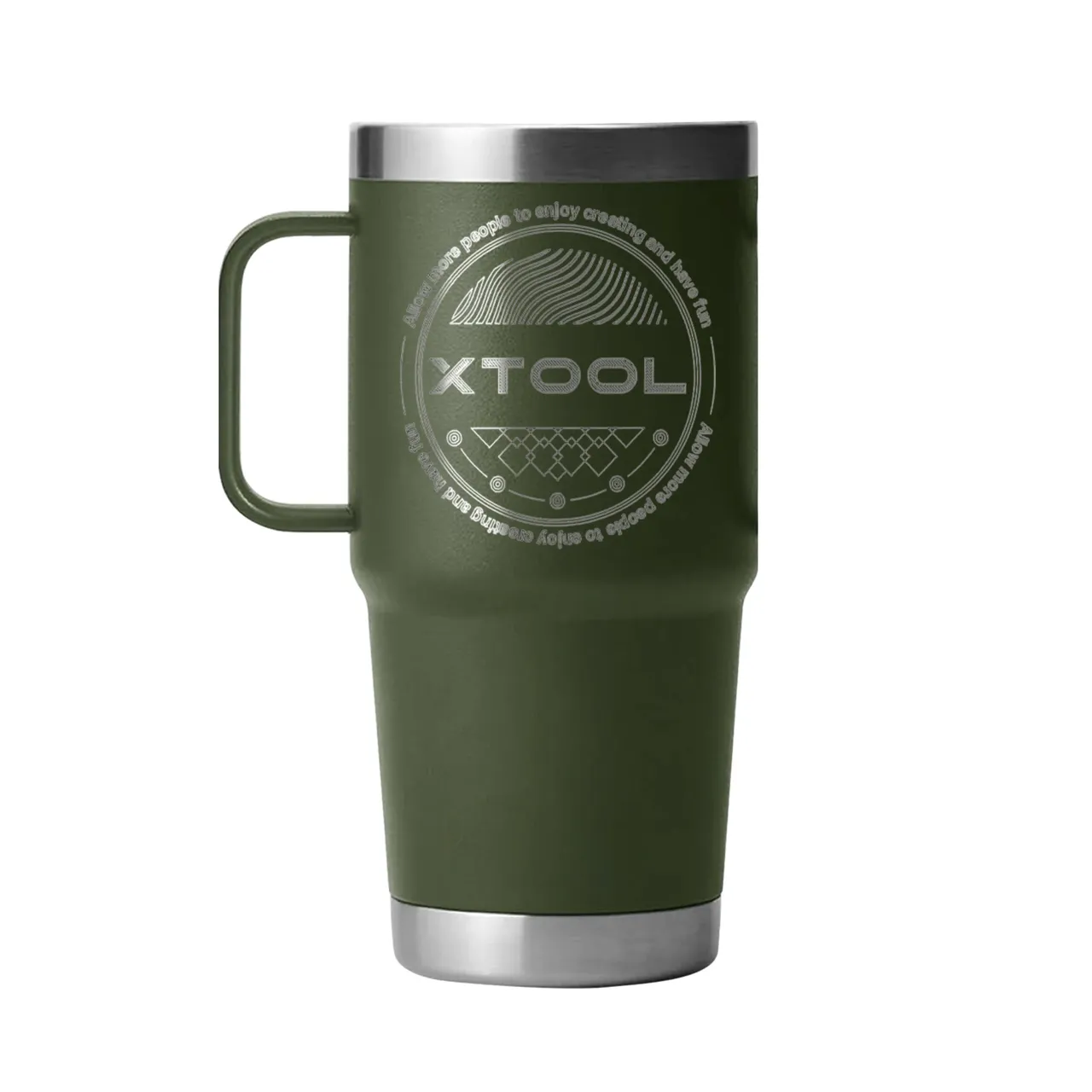 Stainless Steel Tumbler kit with Handle 20oz(600ml) Highlands Olive