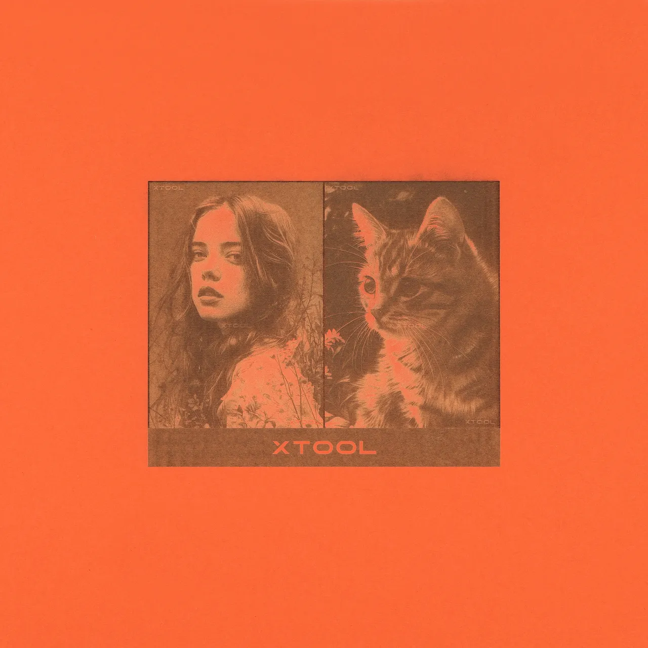 Orange Cardstock-9oz(300g) test grid