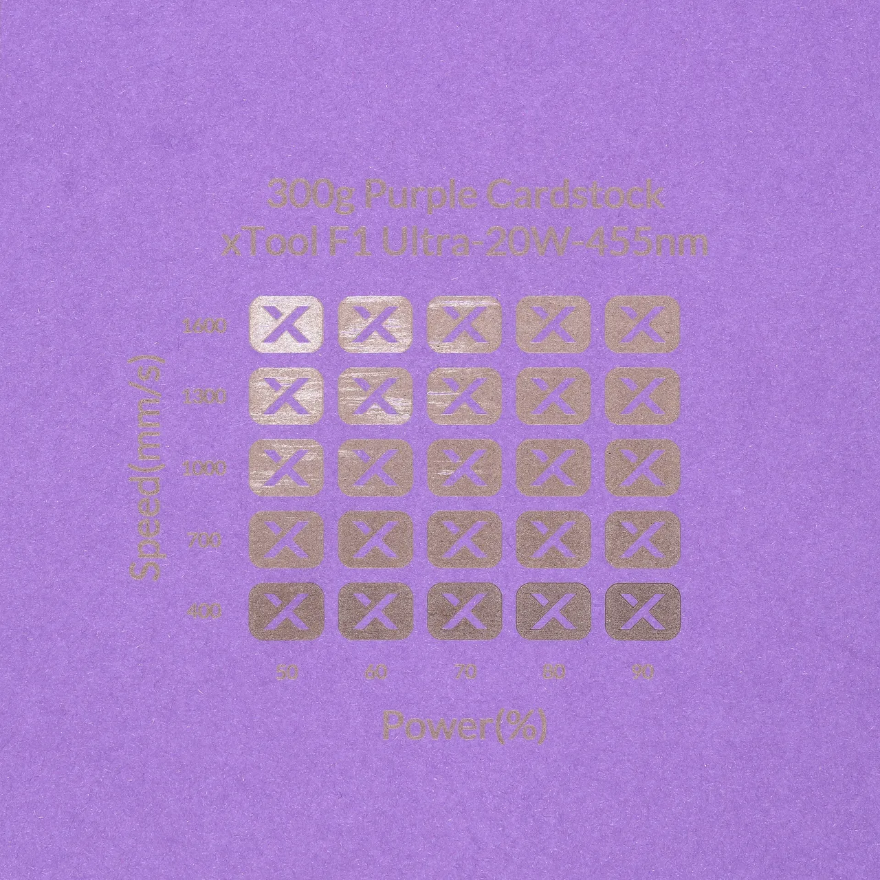 Purple Cardstock-9oz(300g) test grid