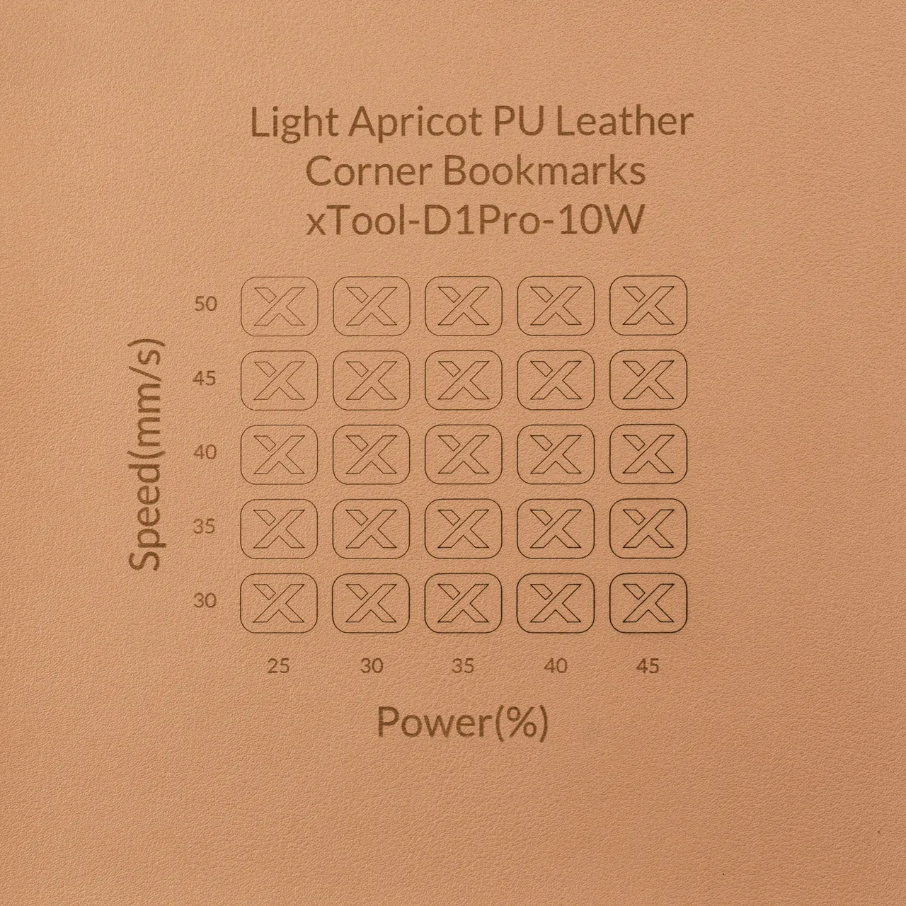 PU Leather Corner Bookmarks_Heart Pale Apricot test grid