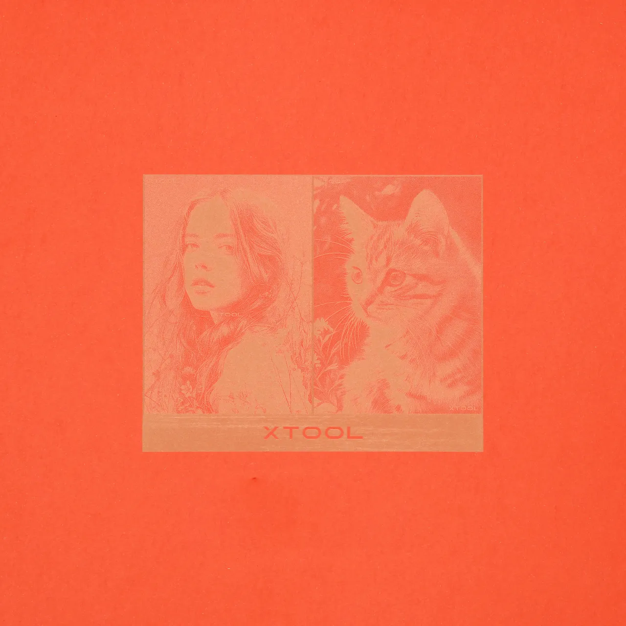 Orange Cardstock-9oz(300g) test grid