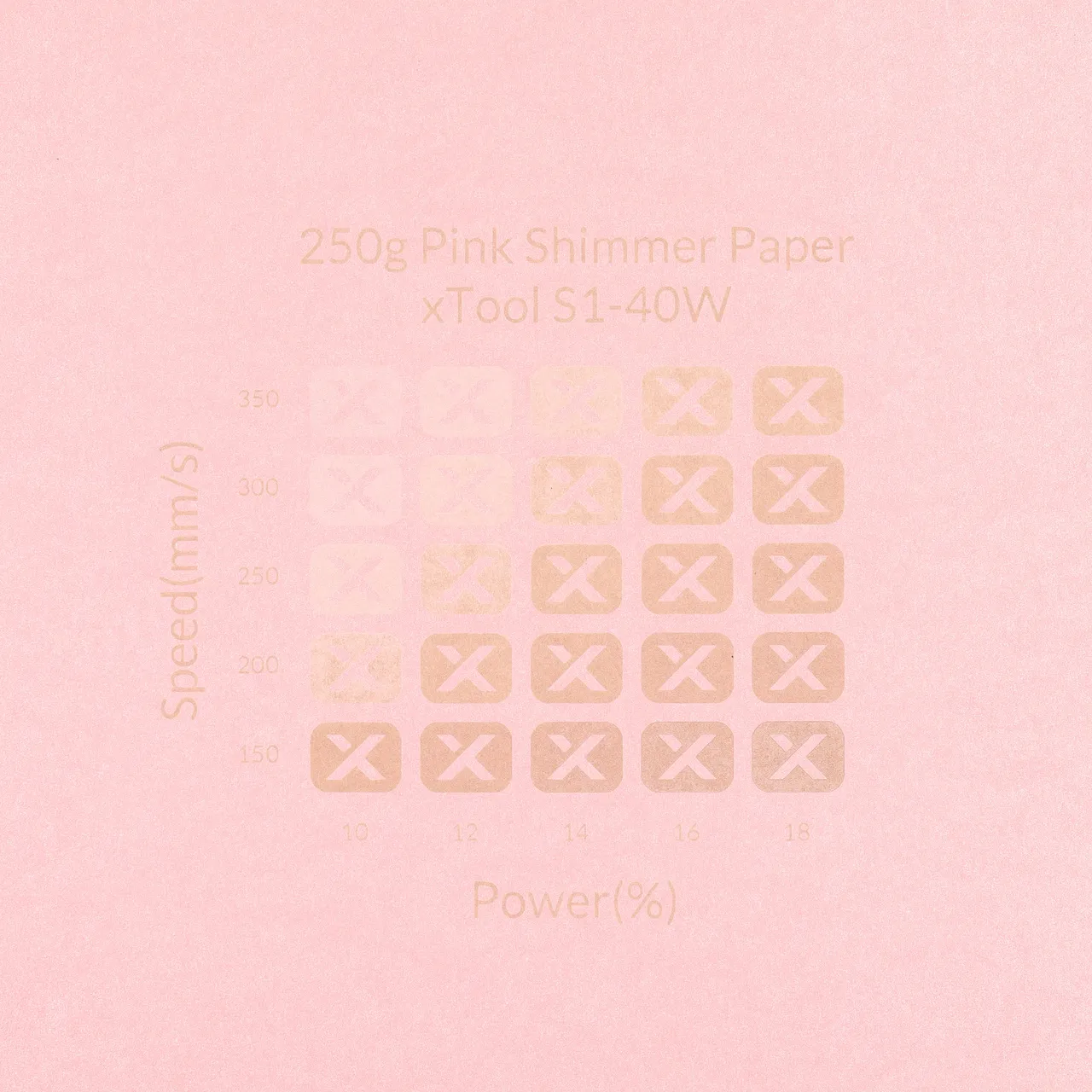 Pink Shimmer Paper-7oz(250g) test grid