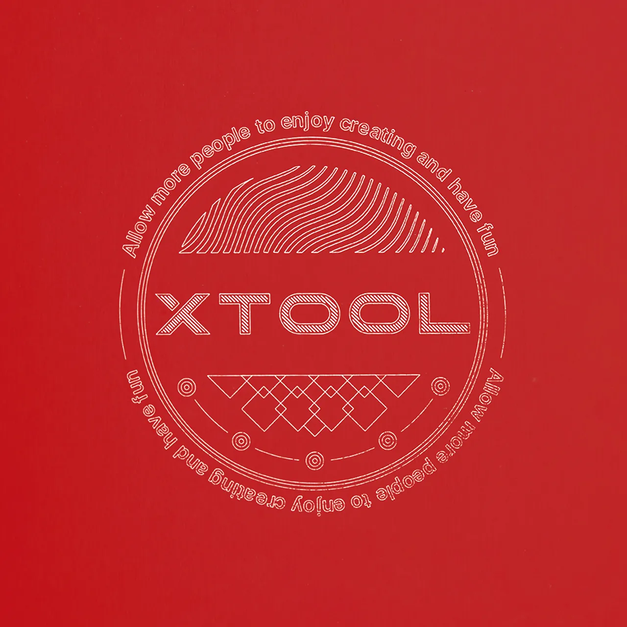 Red Anodized Aluminum Bone Dog Tag test grid