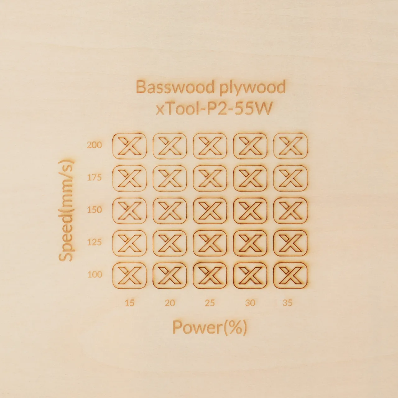5/16"(8mm) Basswood Plywood test grid