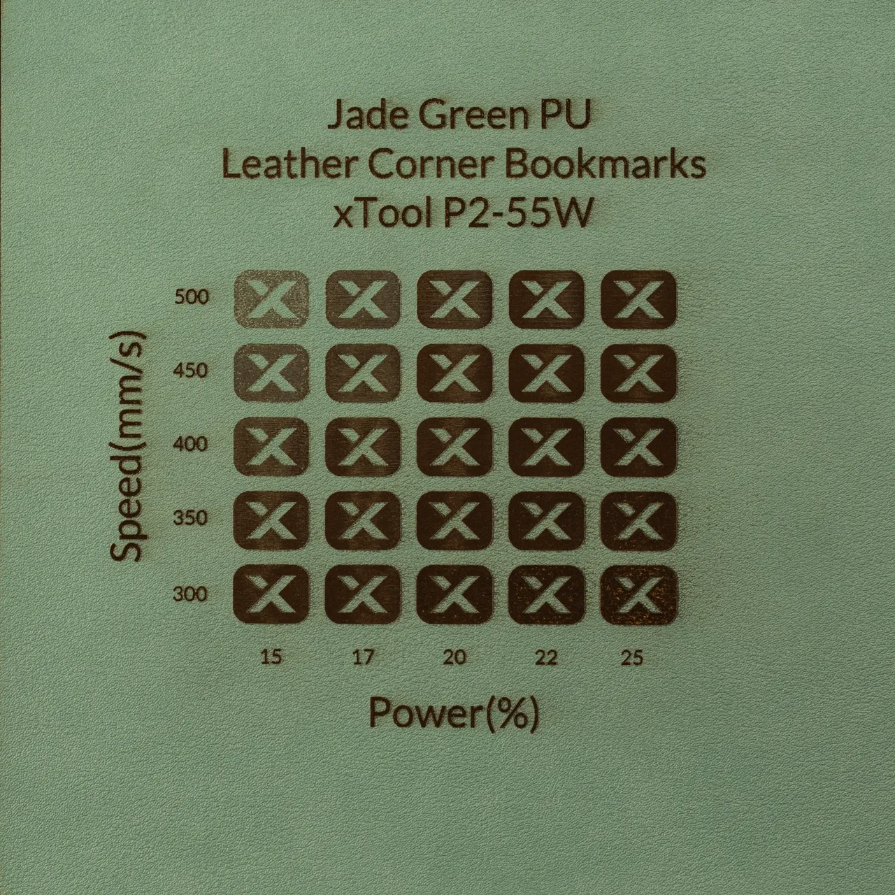 Olive PU Leather test grid