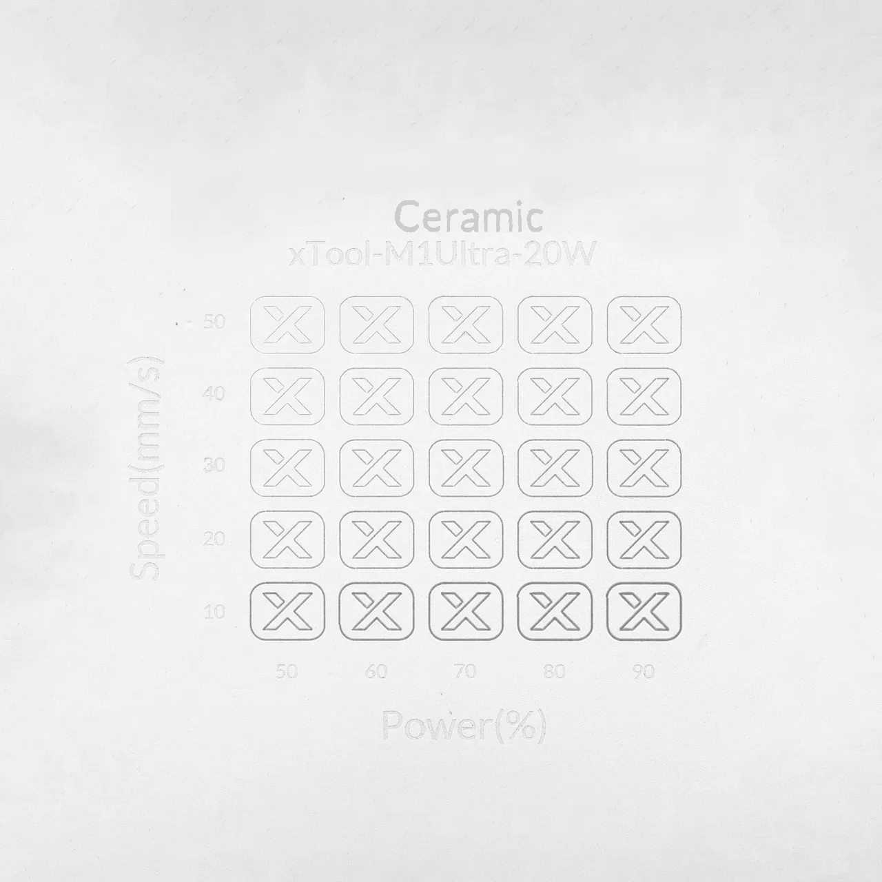 Sublimation Ceramic Fridge Magnet test grid