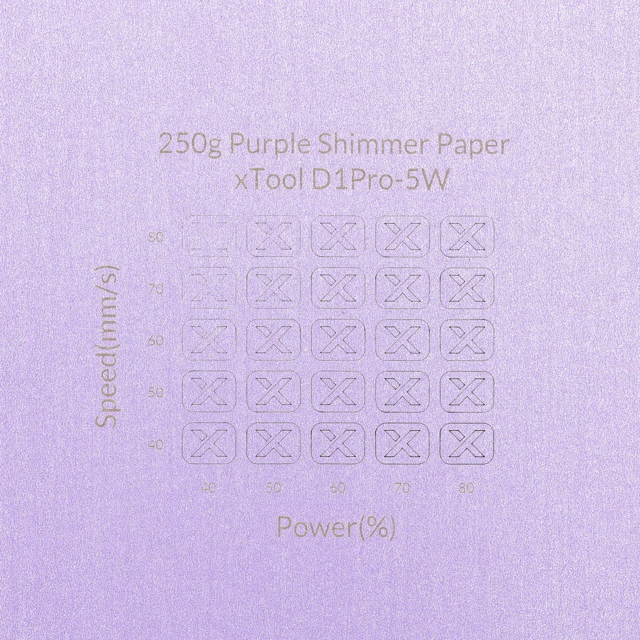 Purple Shimmer Paper-7oz(250g) test grid