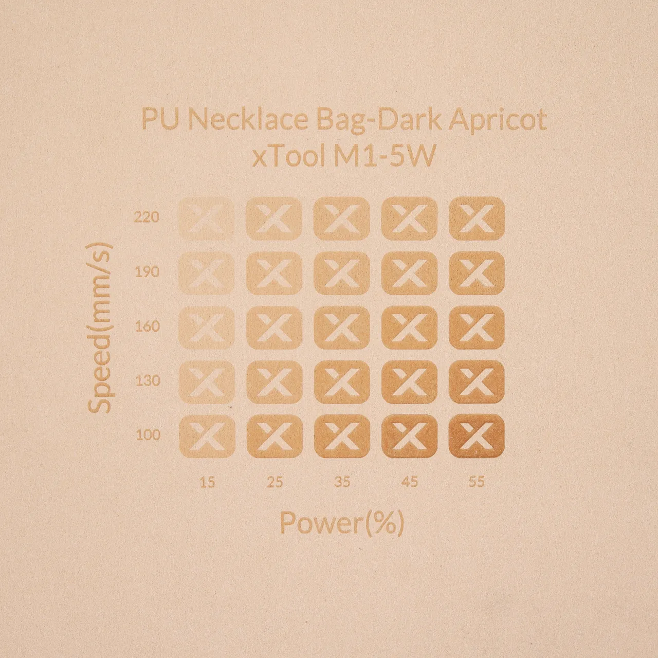 Apricot Microfiber PU Leather test grid