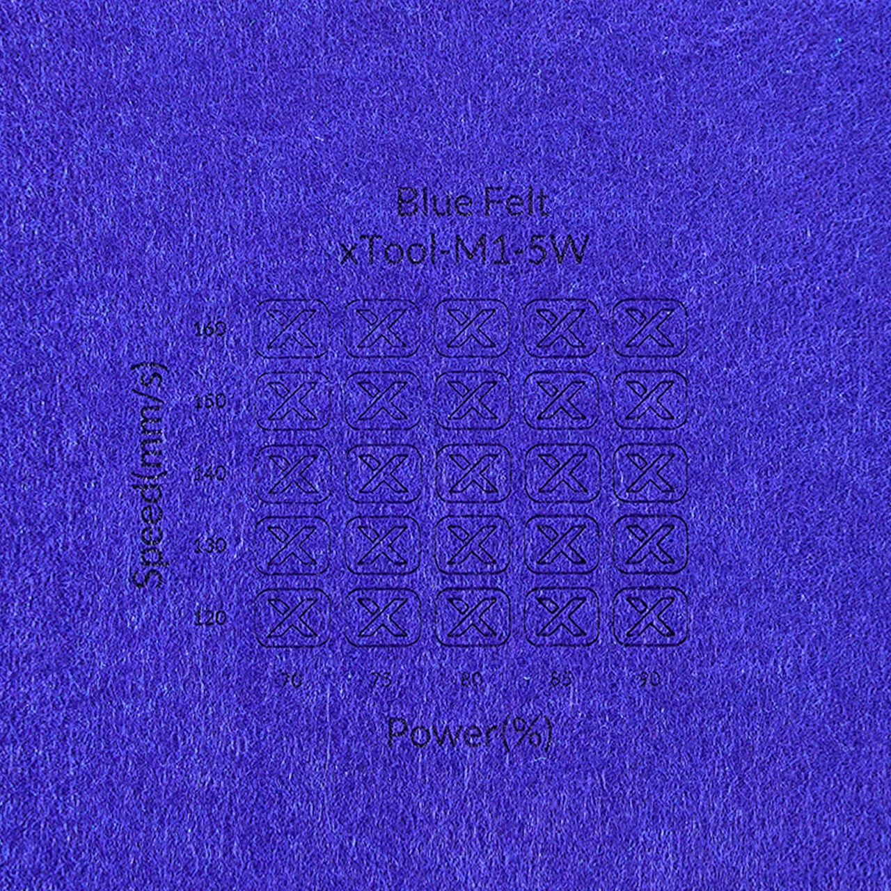 1/8"(3mm) Blue Felt test grid