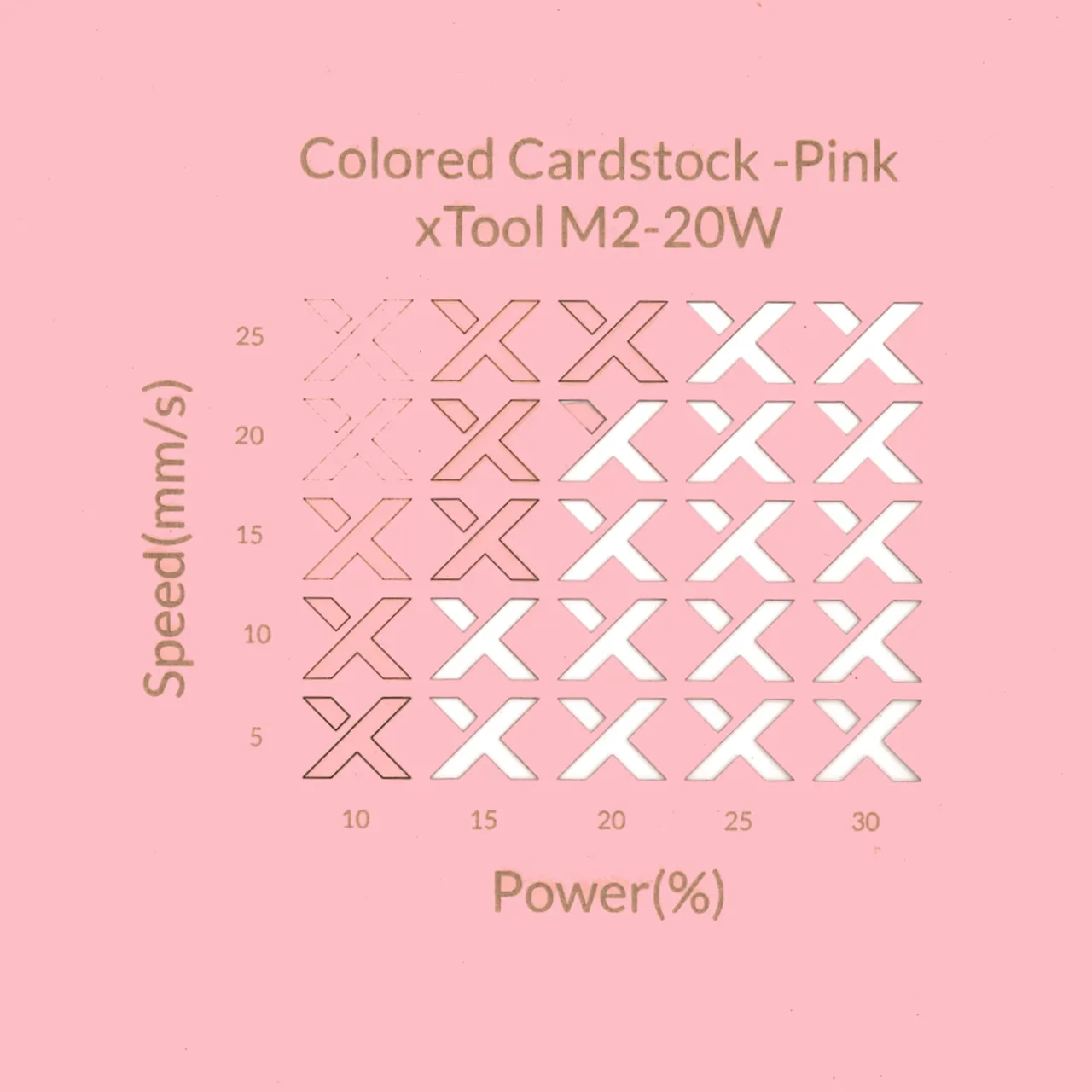 xThings-Colored Cardstock(Pink)-4.7oz(160g) test grid