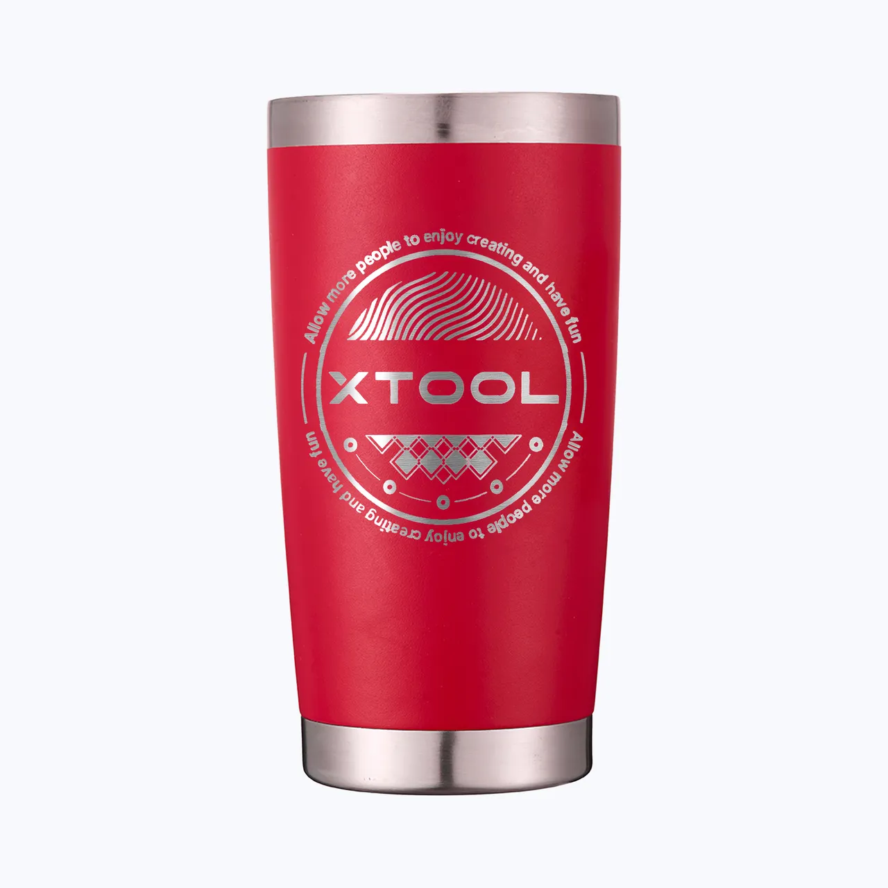 Stainless Steel Tumbler kit with Handle 20oz(600ml) Harvest Red test grid