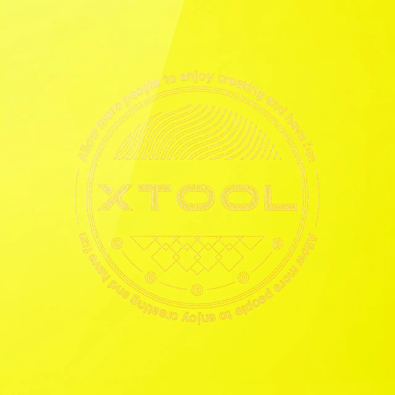 1/8"(3mm) Yellow Translucent Acrylic test grid