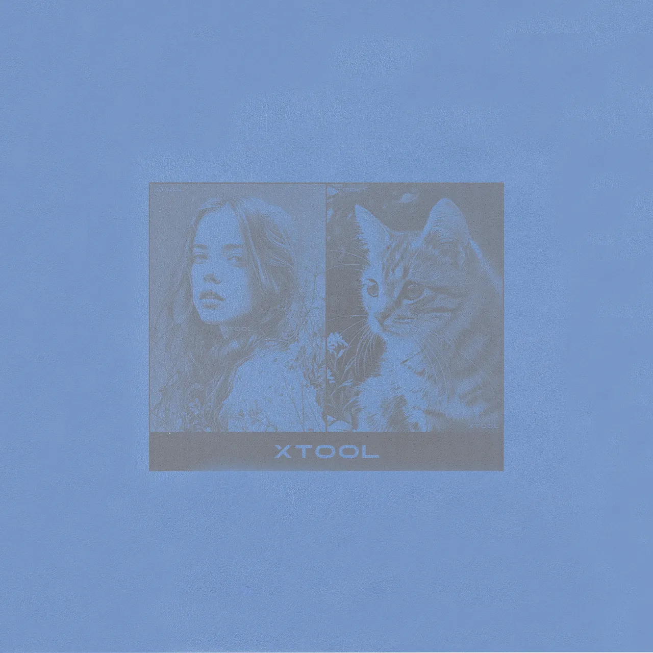 Sky Blue PU Leather test grid