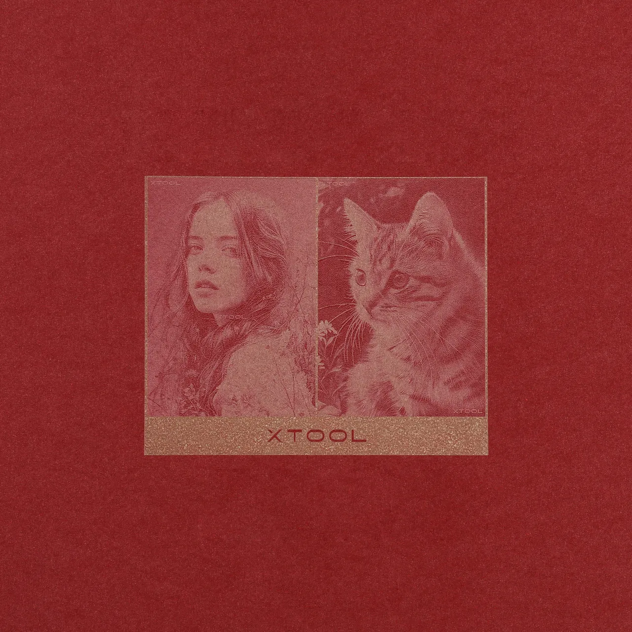 Red Shimmer Paper-7oz(250g) test grid