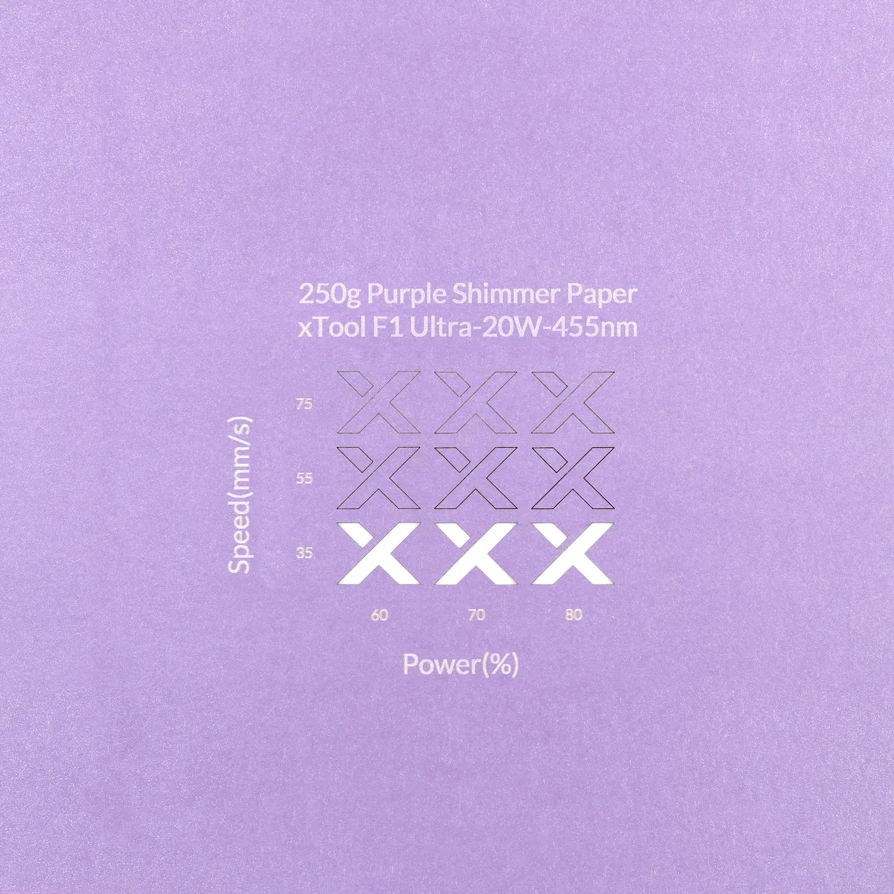 Purple Shimmer Paper-7oz(250g) test grid