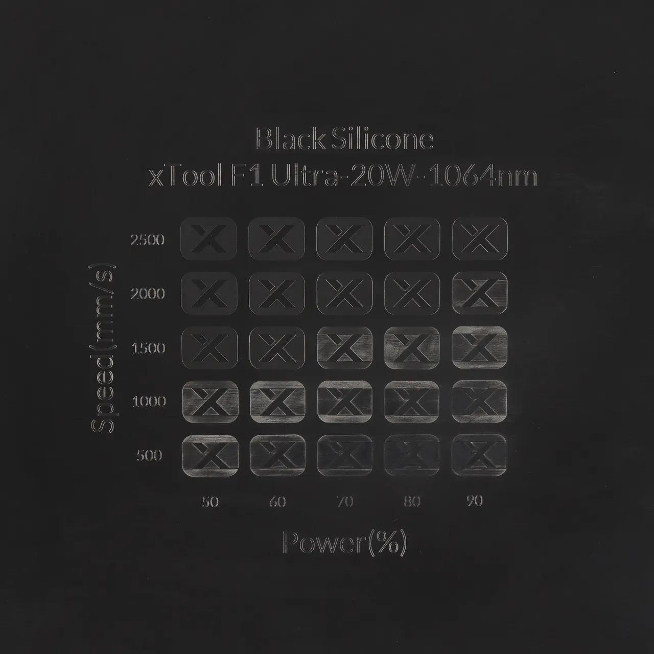 Black Silicone test grid