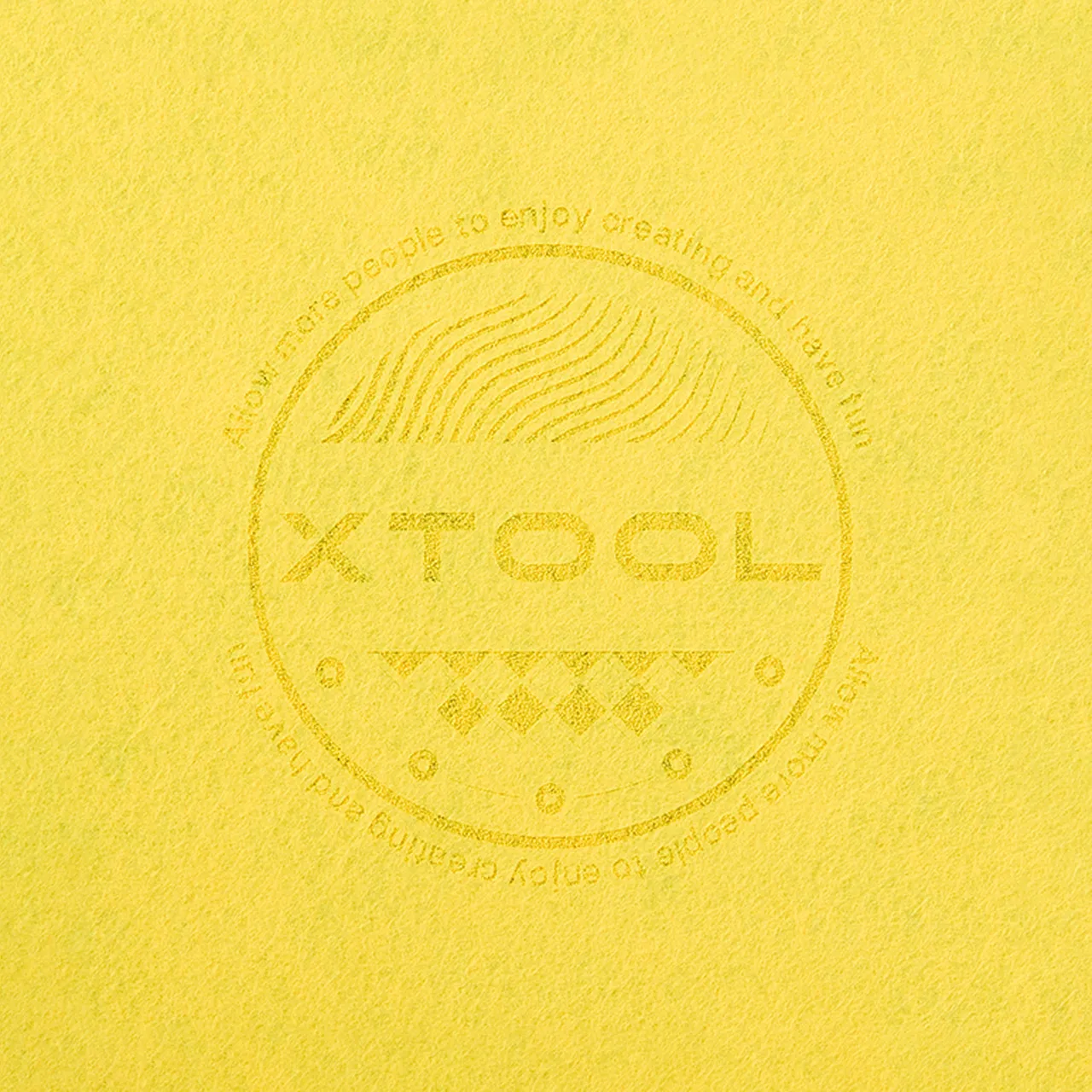 3/64"(1mm) Light Yellow Felt test grid