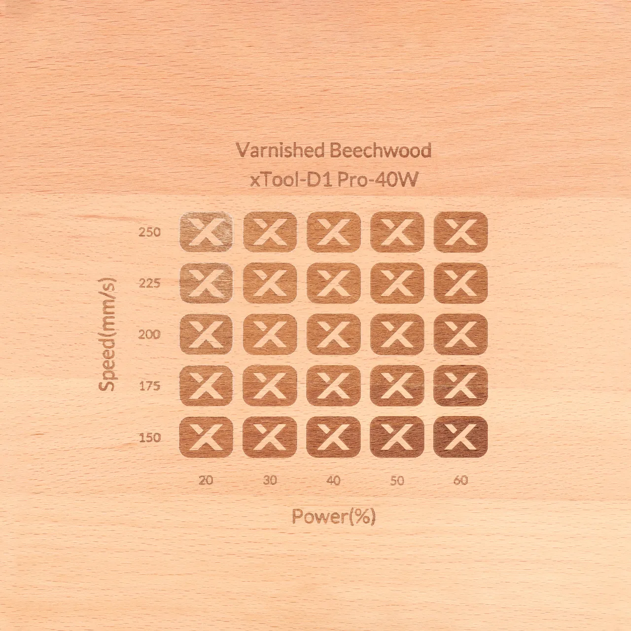 Wooden Keychain test grid