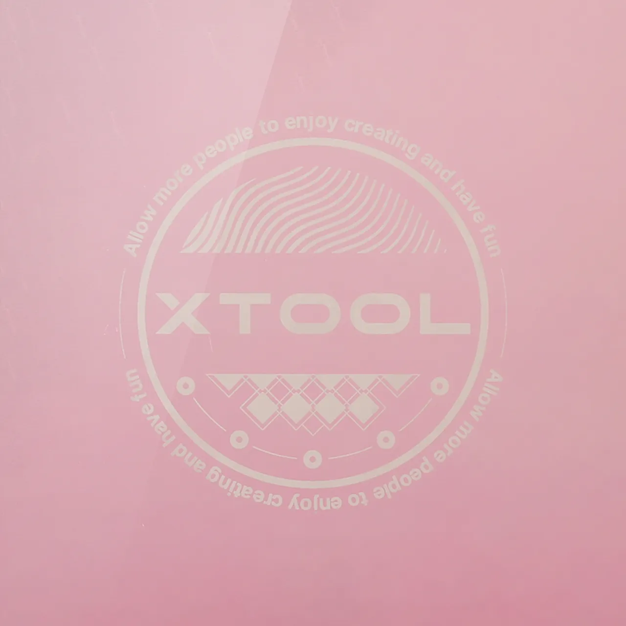 Hot Pink Anodized Aluminum Bone Dog Tag test grid