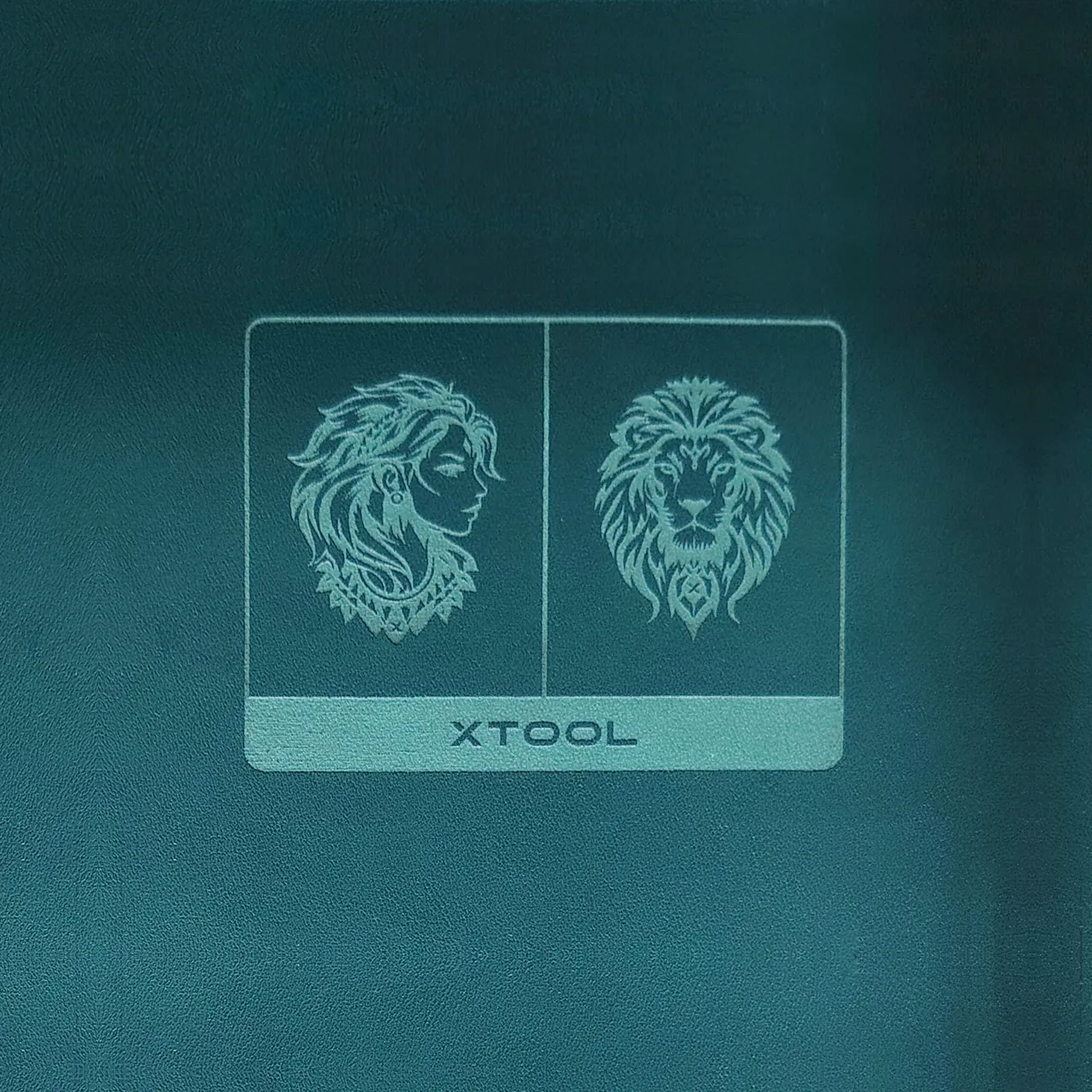 Green PU Leather test grid