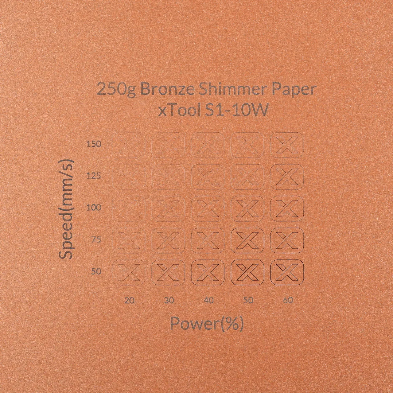 Bronze Shimmer Paper-7oz(250g) test grid