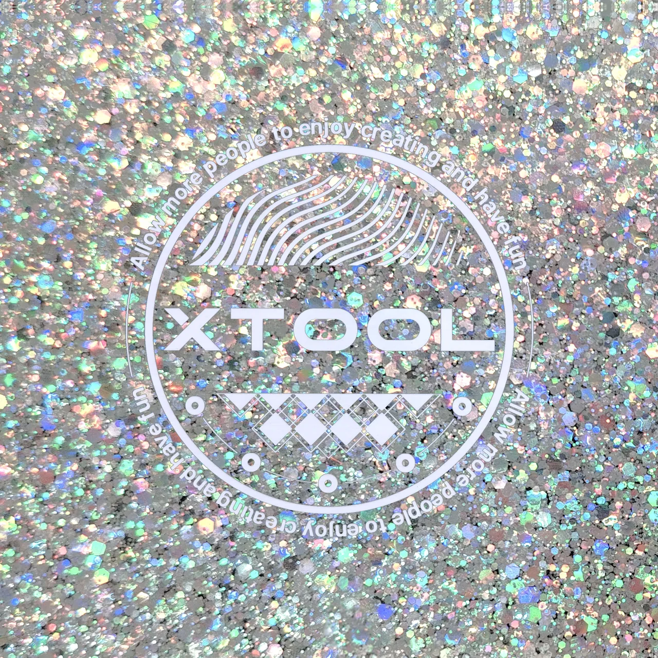 1/8"(3mm) Silver Sparkle Glitter Acrylic test grid