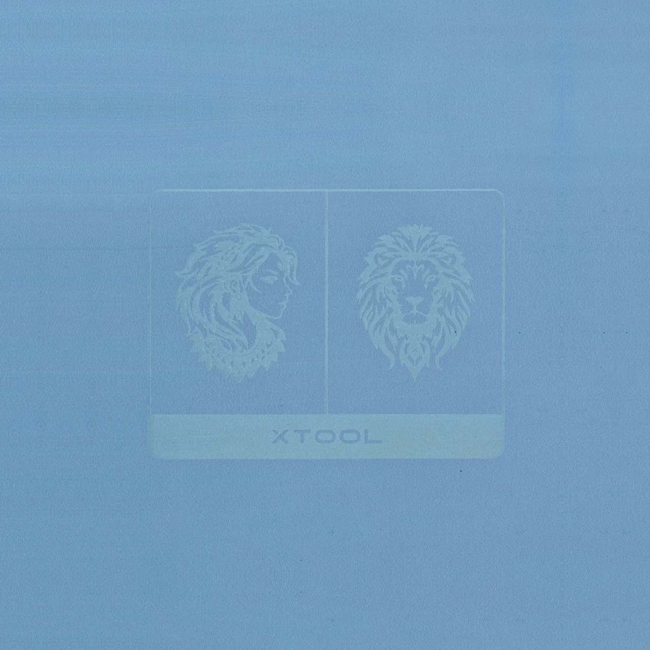 PU Leather Corner Bookmarks_Fan Sky Blue test grid