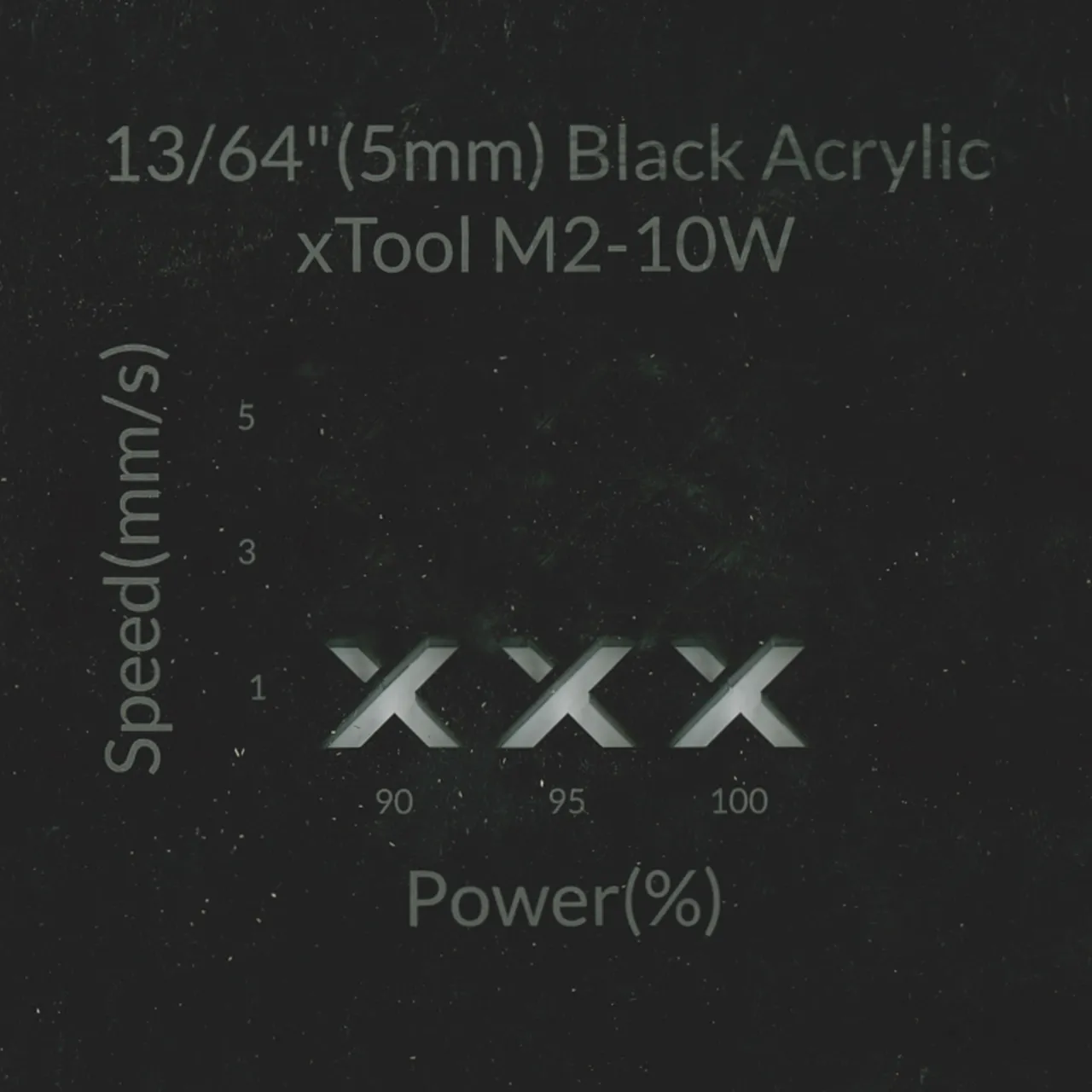 13/64"(5mm) Black Acrylic test grid