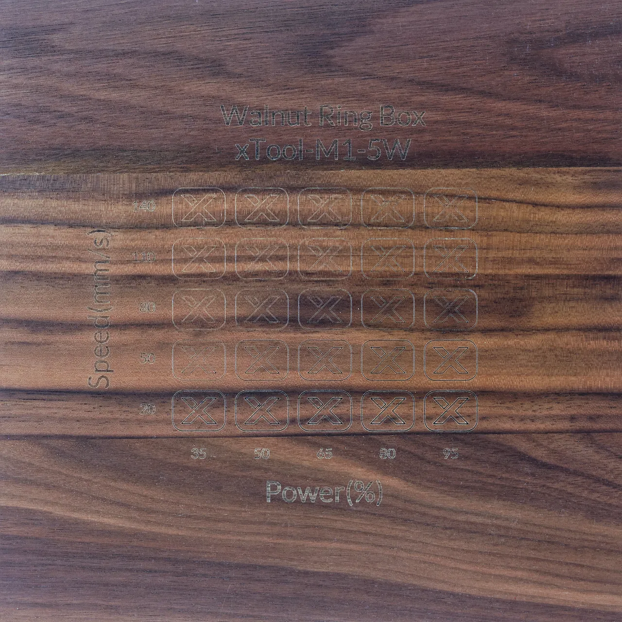 Walnut Wooden Business Card Holder test grid