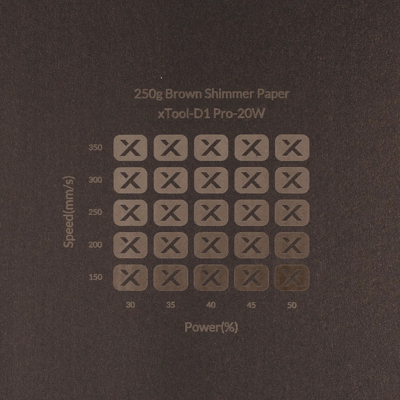 Brown Shimmer Paper-7oz(250g) test grid