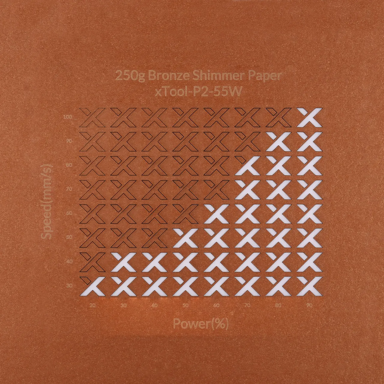 Bronze Shimmer Paper-7oz(250g) test grid