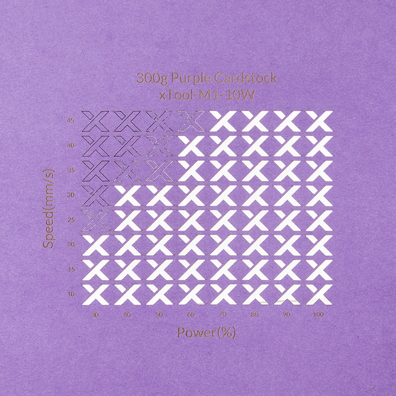 Purple Cardstock-9oz(300g) test grid