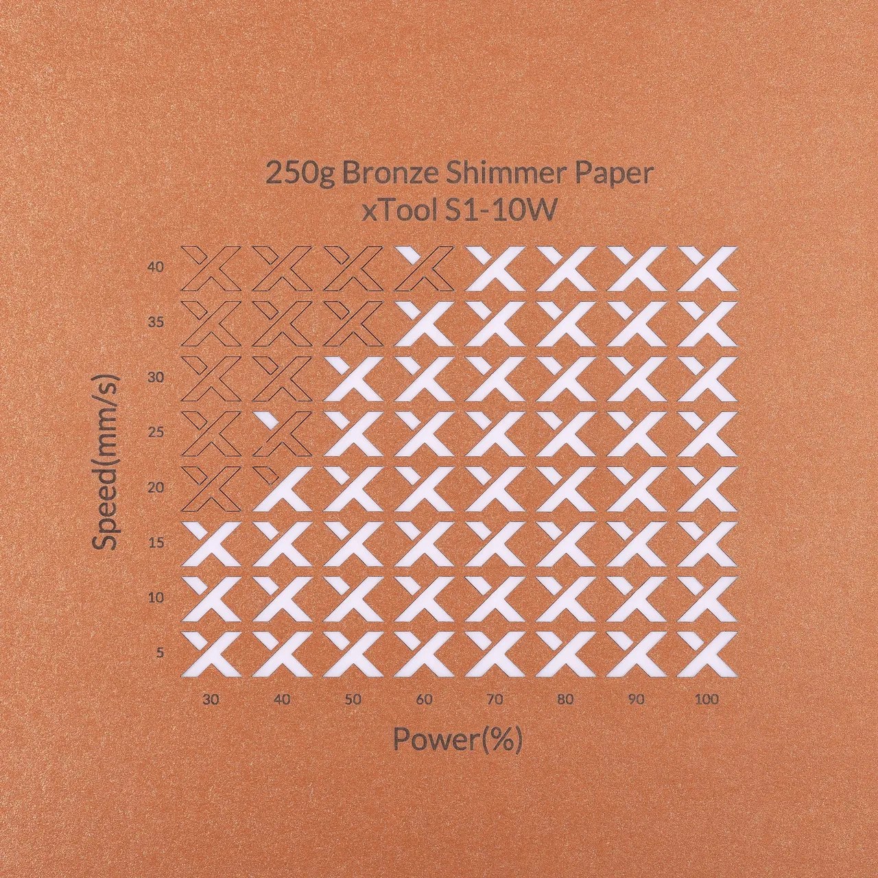 Bronze Shimmer Paper-7oz(250g) test grid
