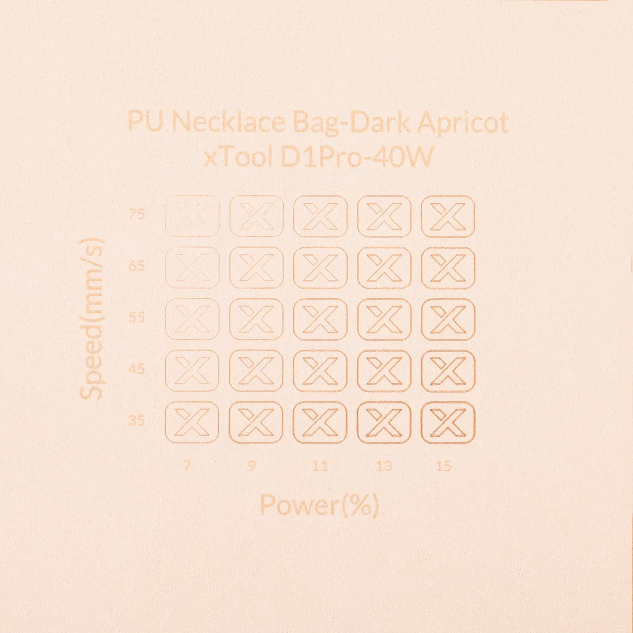 Apricot Microfiber PU Leather test grid